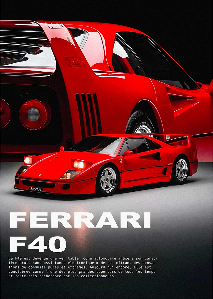 Ferrari F40 Poster
