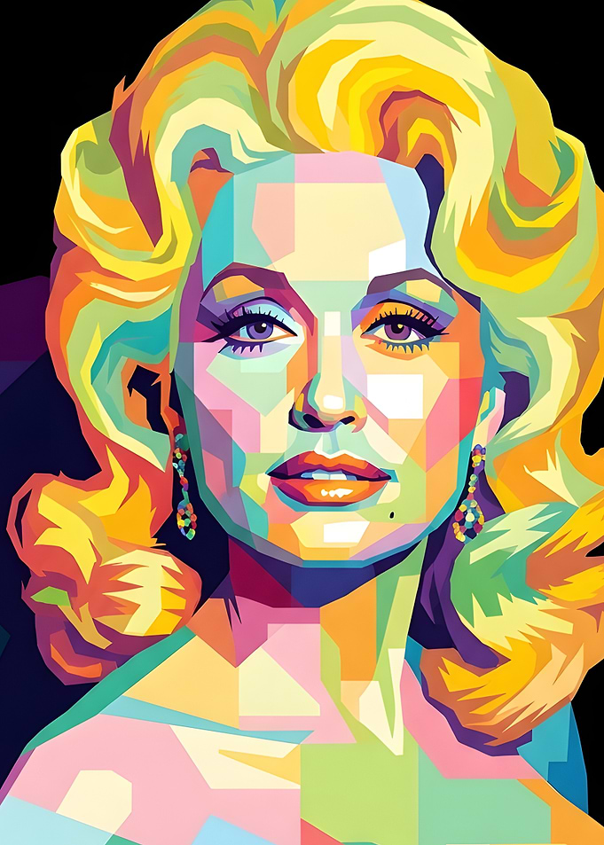 Dolly Parton Pop Art Portrait