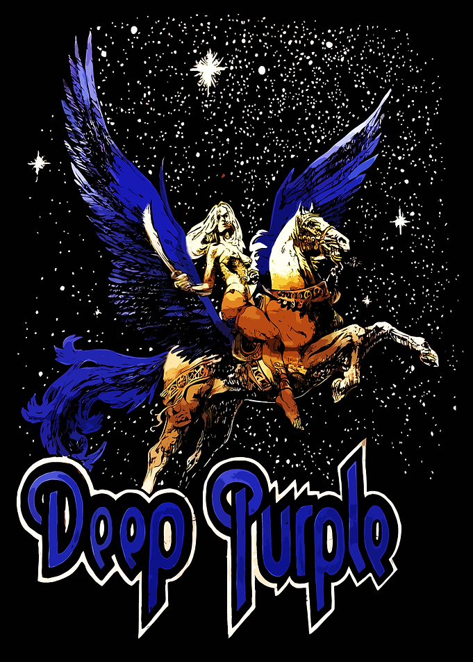 Deep Purple Pegasus Space Art
