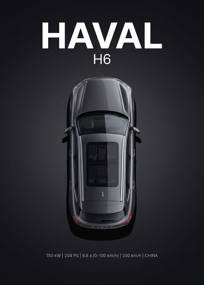 Haval H6 Top View