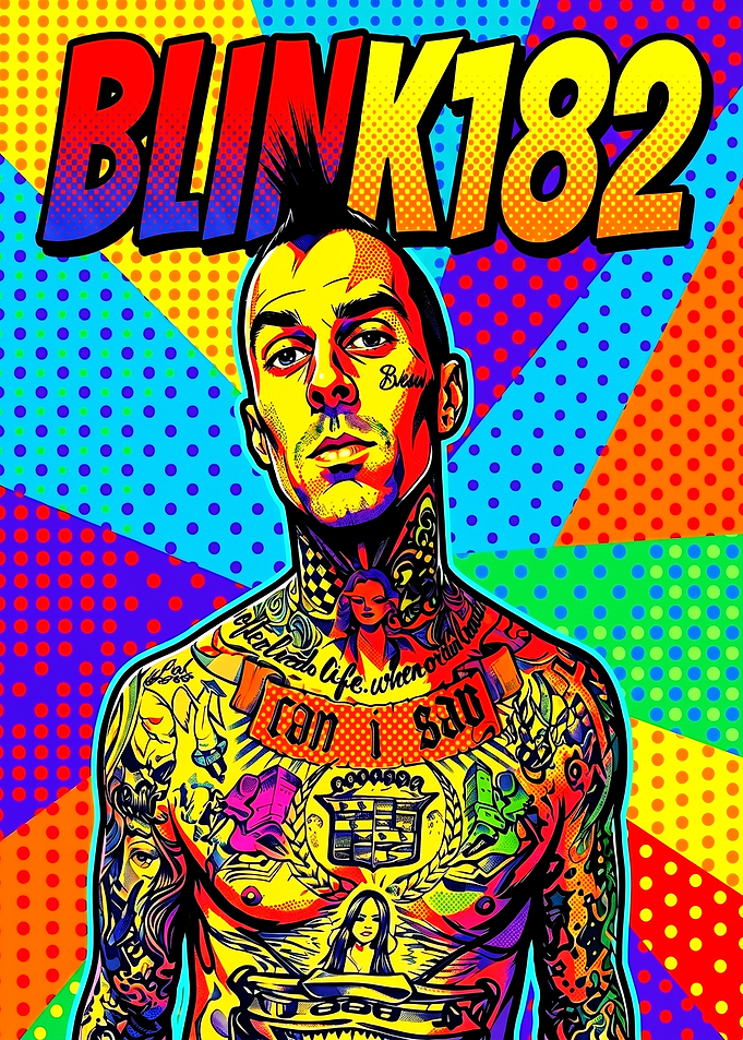 Blink-182 Pop Art Portrait