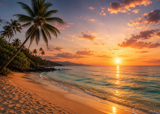 Tropical Beach Sunset