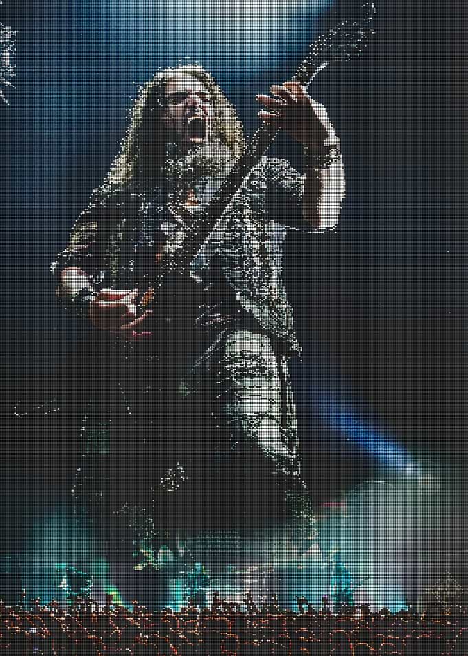 Machine Head Guitarist on Stage