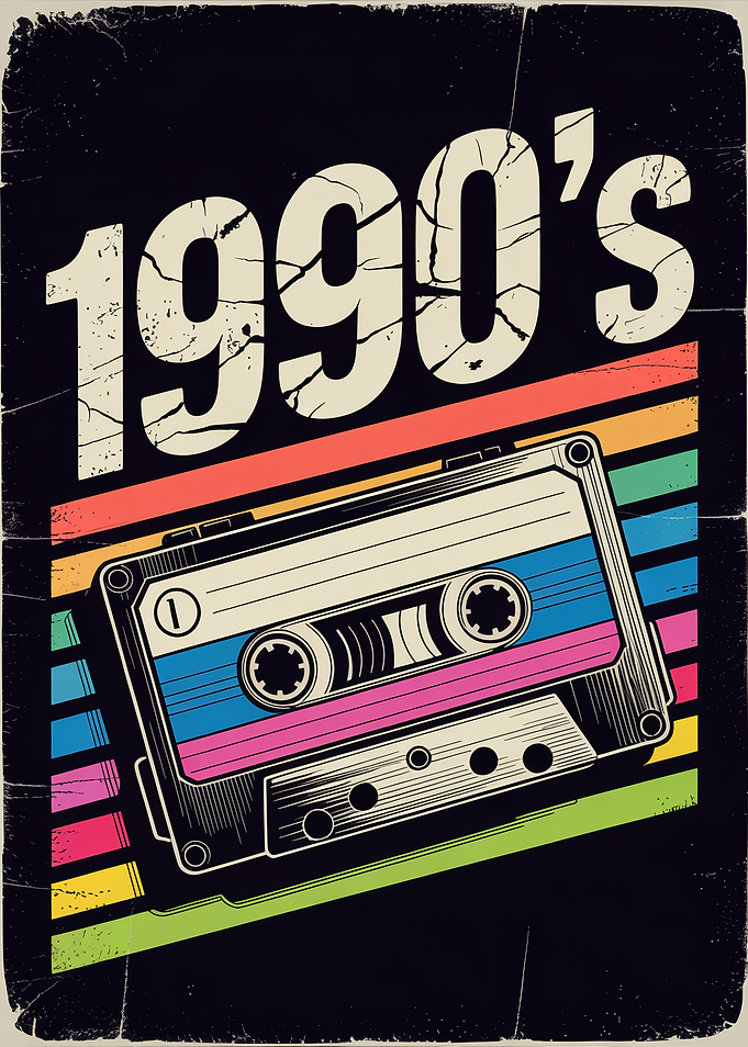 1990s Retro Cassette Tape