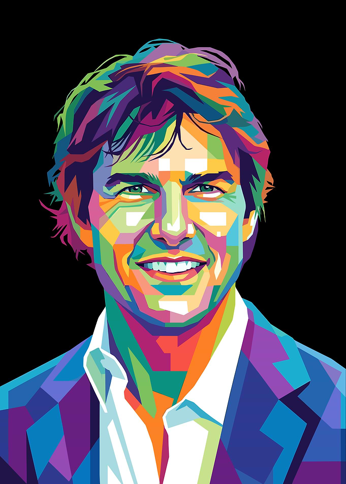 Tom Cruise Pop Art Portrait