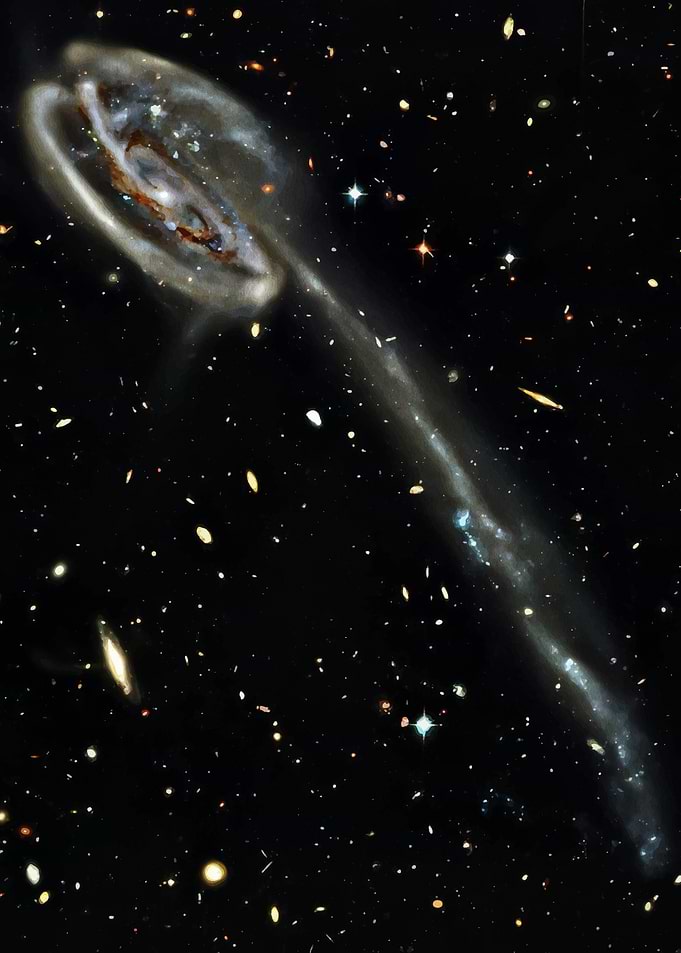 Interacting Galaxies in Deep Space