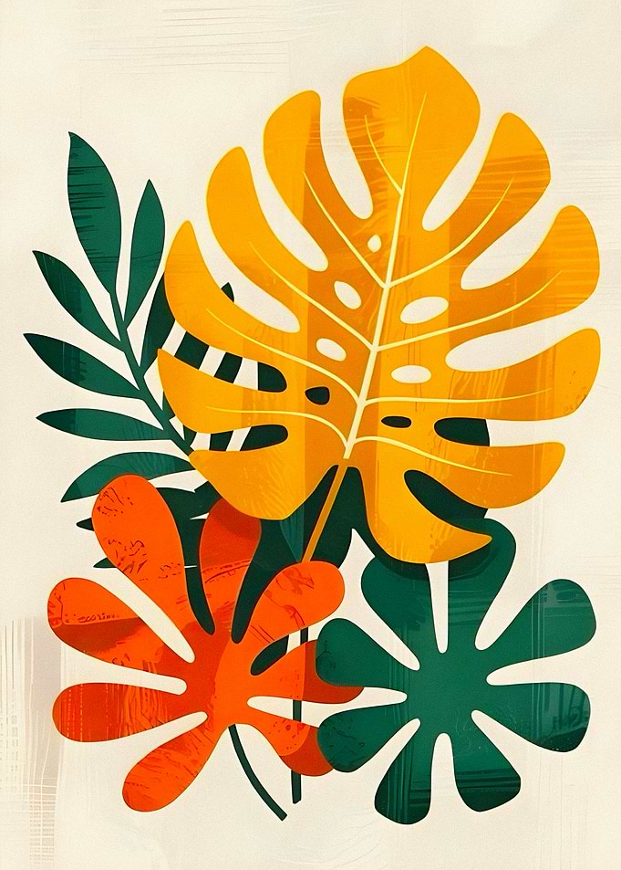 Tropical Leaves Art