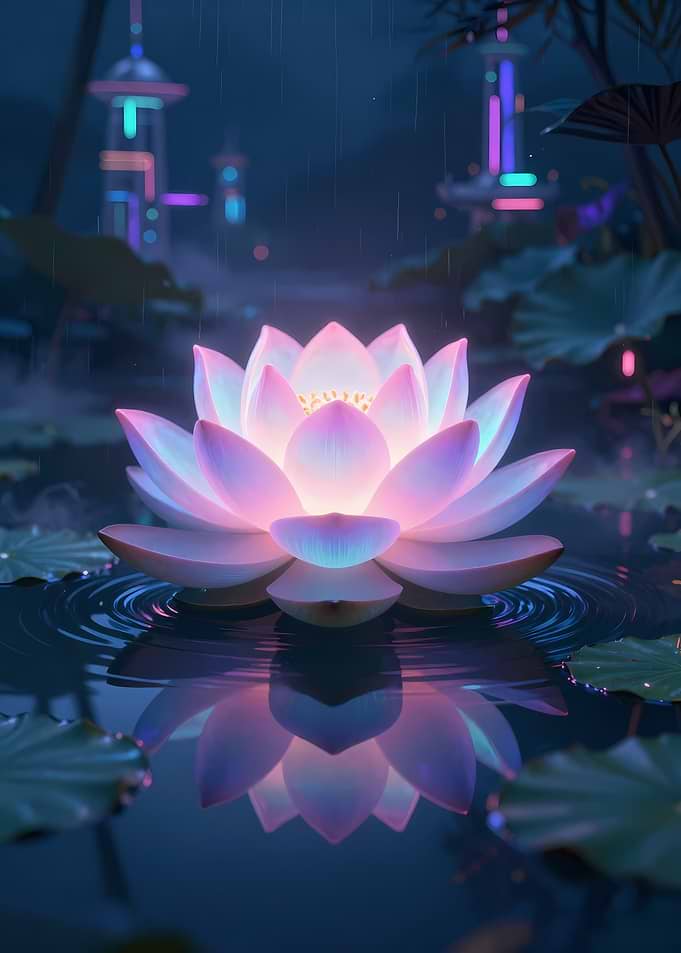 Futuristic Lotus Pond