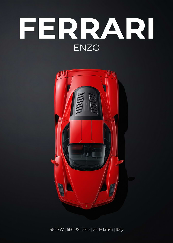 Ferrari Enzo Top View