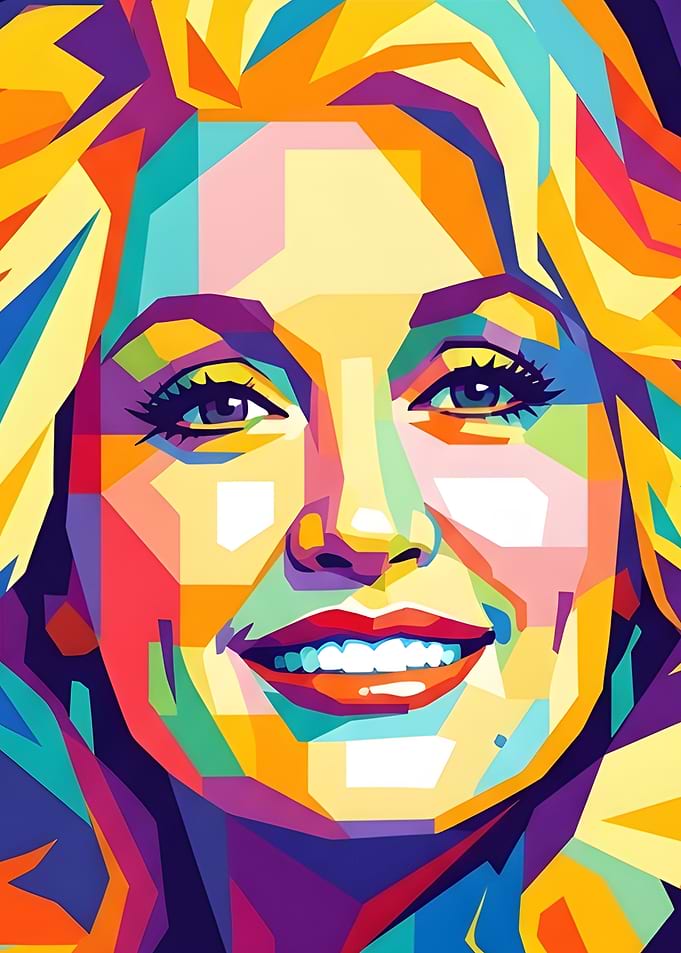 Dolly Parton Pop Art Portrait