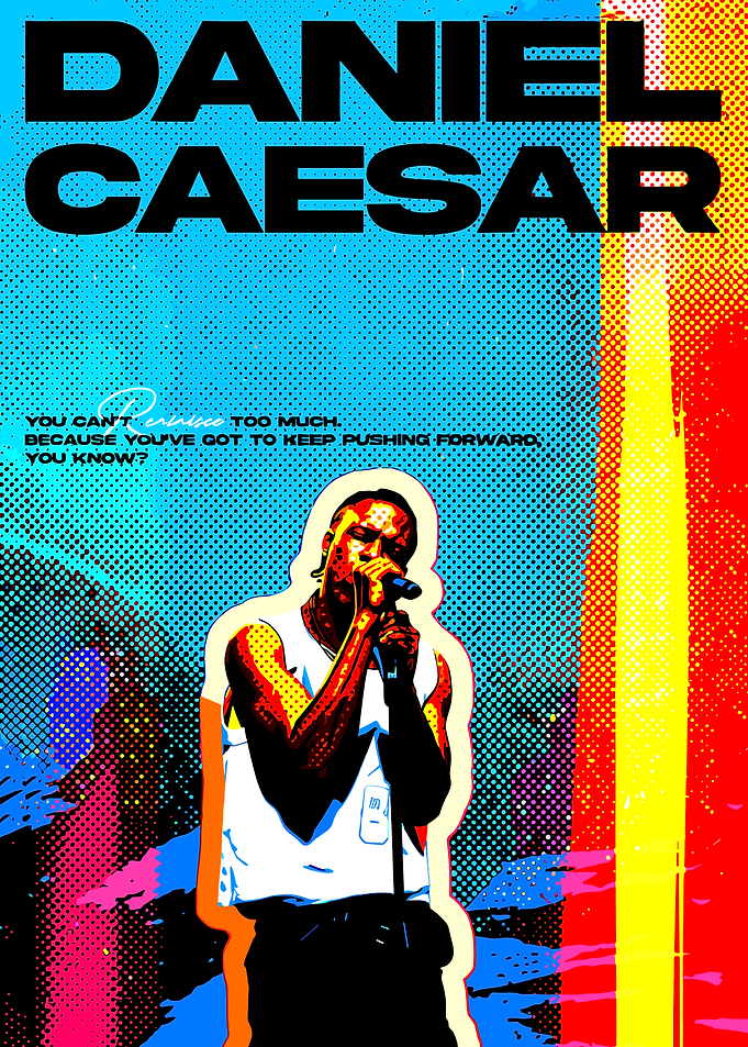 Daniel Caesar Concert Poster
