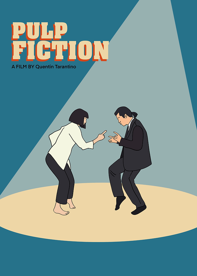 Pulp Fiction Dance Scene Poster