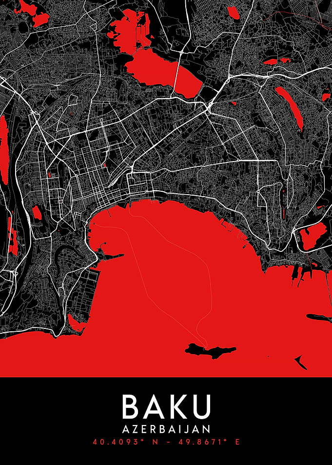 Baku Dark Map
