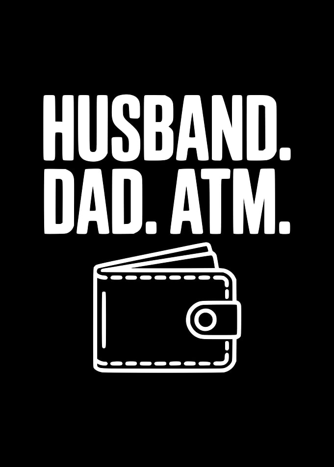 Husband Dad ATM Wallet