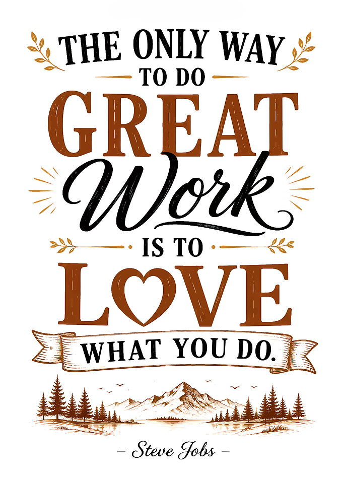 Steve-Jobs quote about loving work