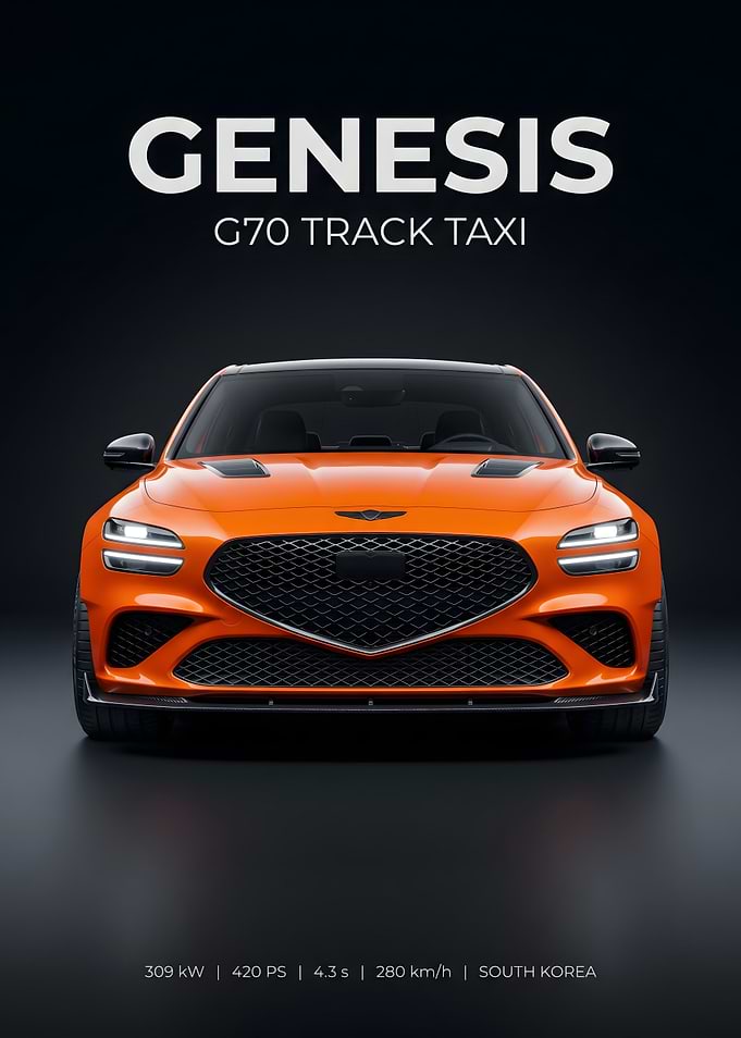 Genesis G70 Track Taxi