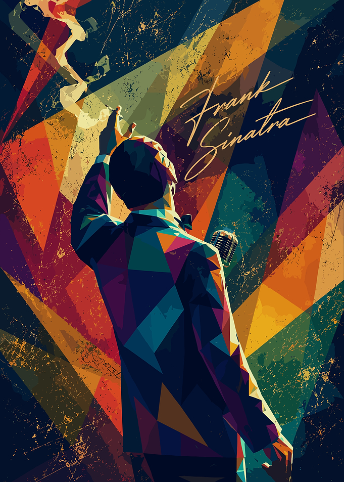 Frank Sinatra Geometric Art