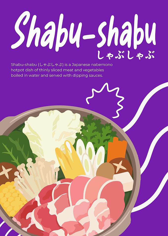 Shabu-Shabu Poster – Japanese Hot Pot Illustration