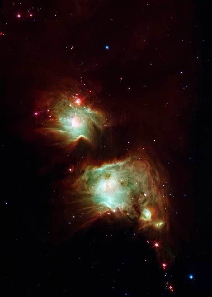 Cosmic Nebula with Stars