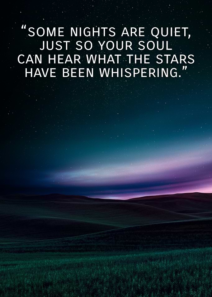 Inspirational Night Sky Quote