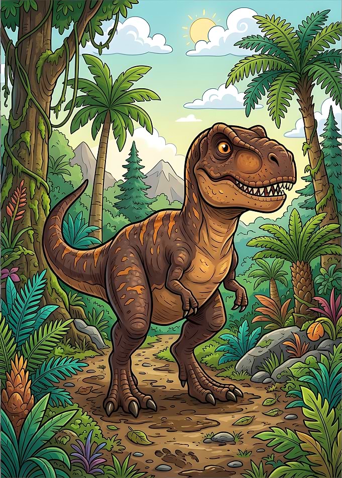 Tyrannosaurus Rex in a Jungle