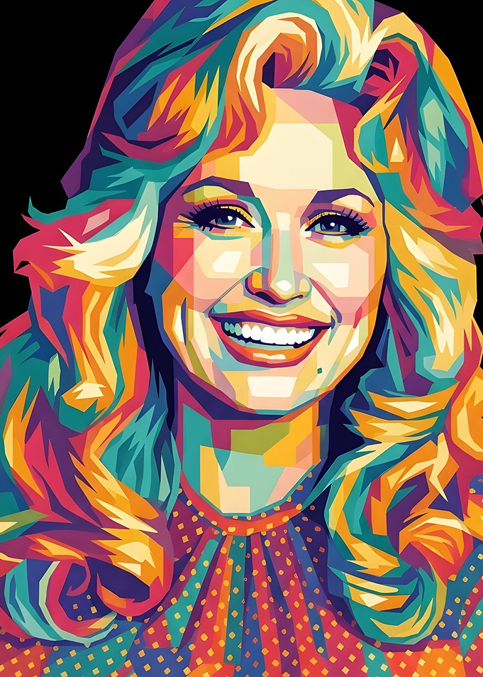 Dolly Parton Pop Art Portrait