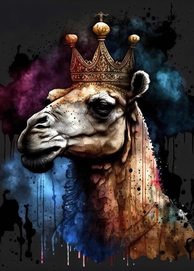 King Camel with Crown