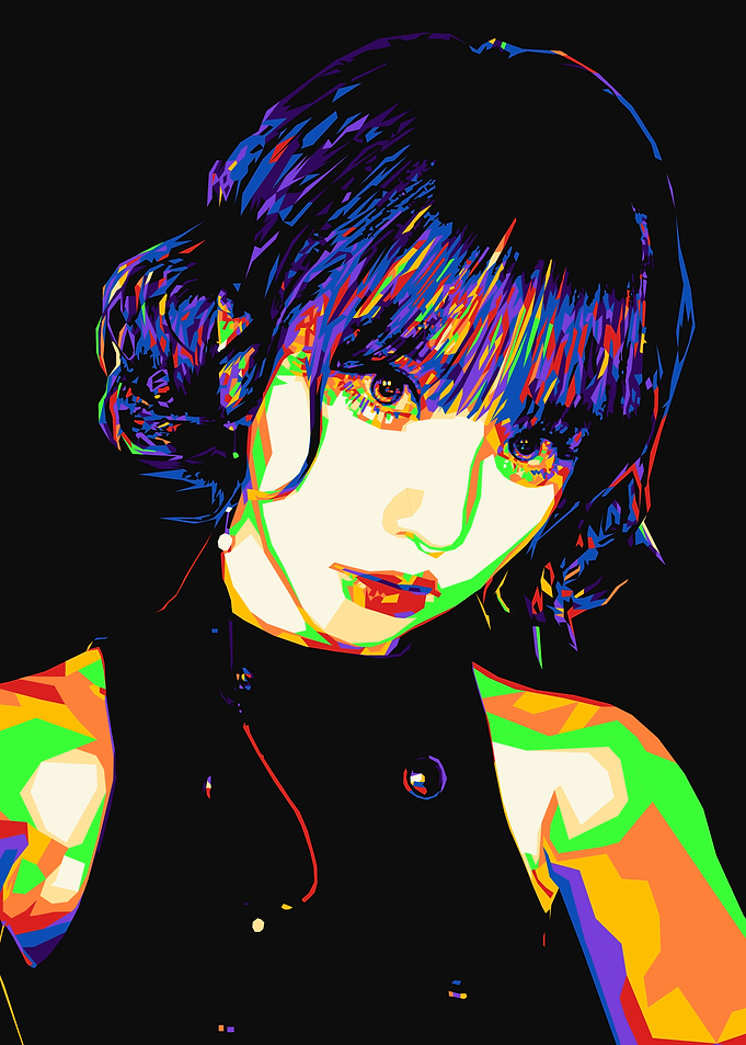 Colorful Pop Art Portrait of Eunha