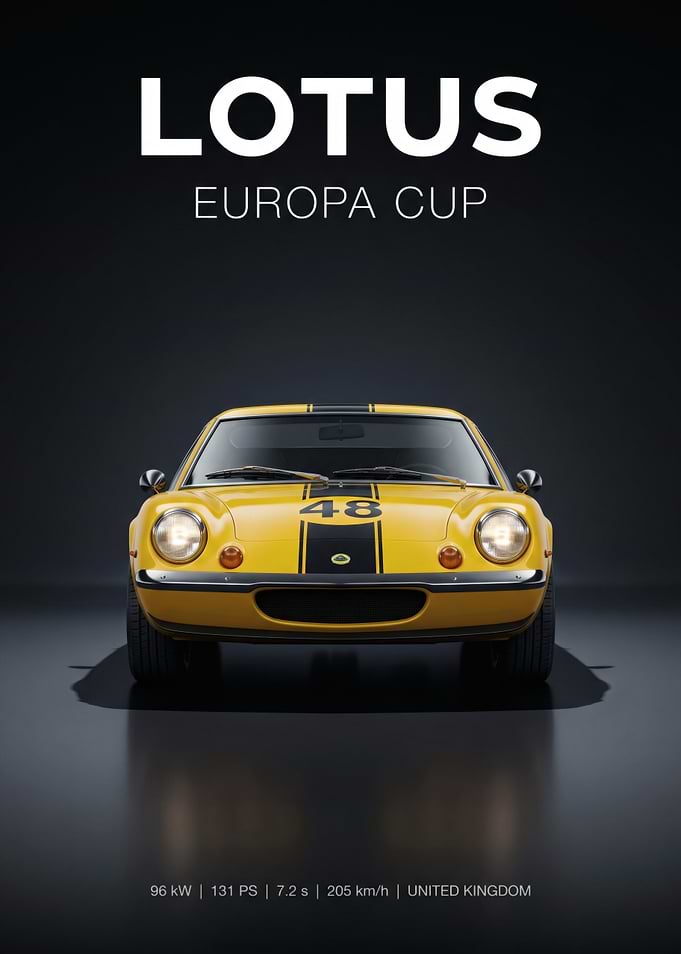 Yellow Lotus Europa Cup Car