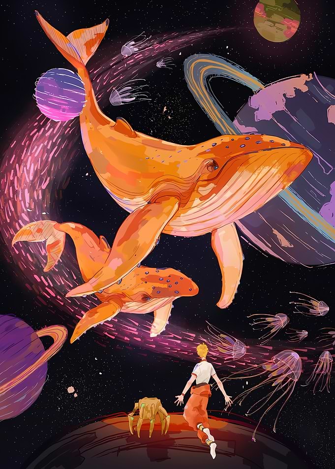 Whales and Jellyfish in Space
