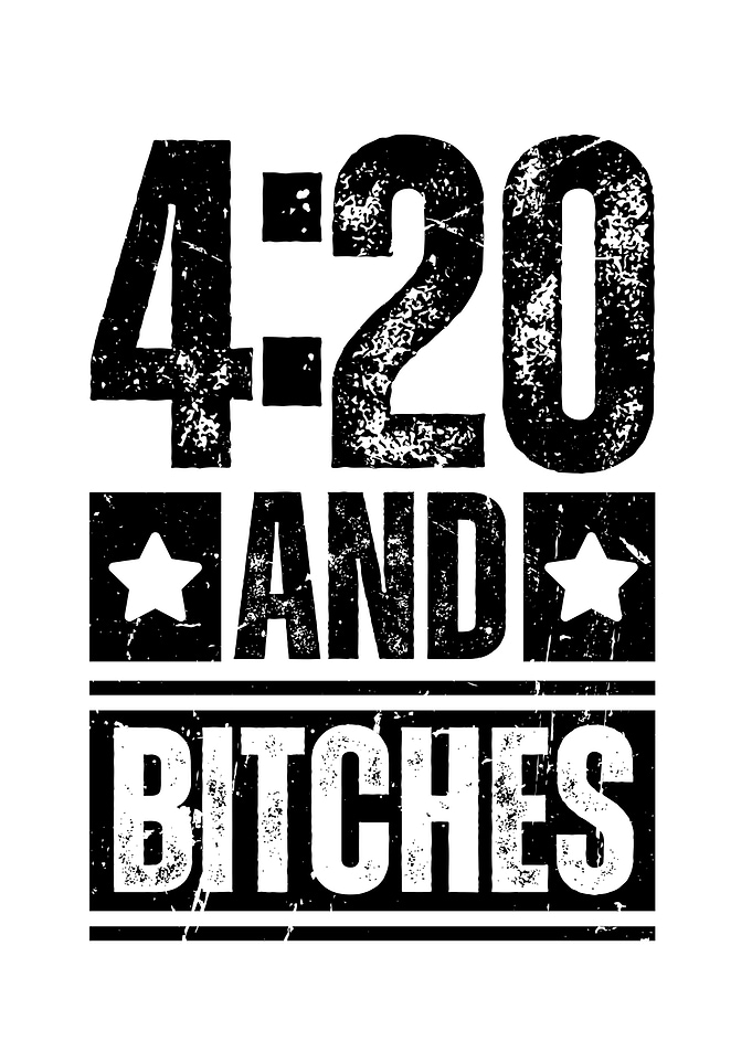 4:20 and Bitches Text Art