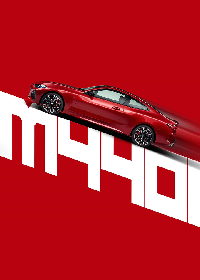 Red BMW M440i Coupe