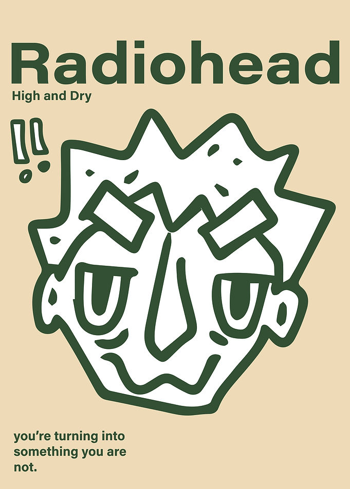 Radiohead High and Dry Album Art