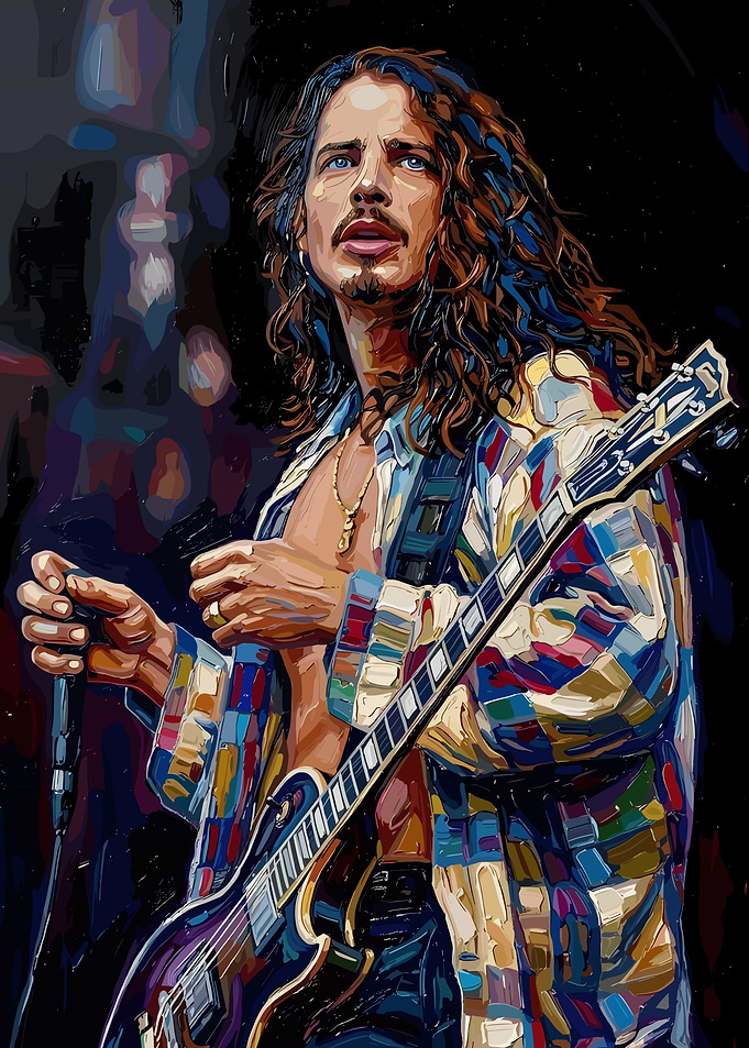 Chris Cornell Performing Live painting art