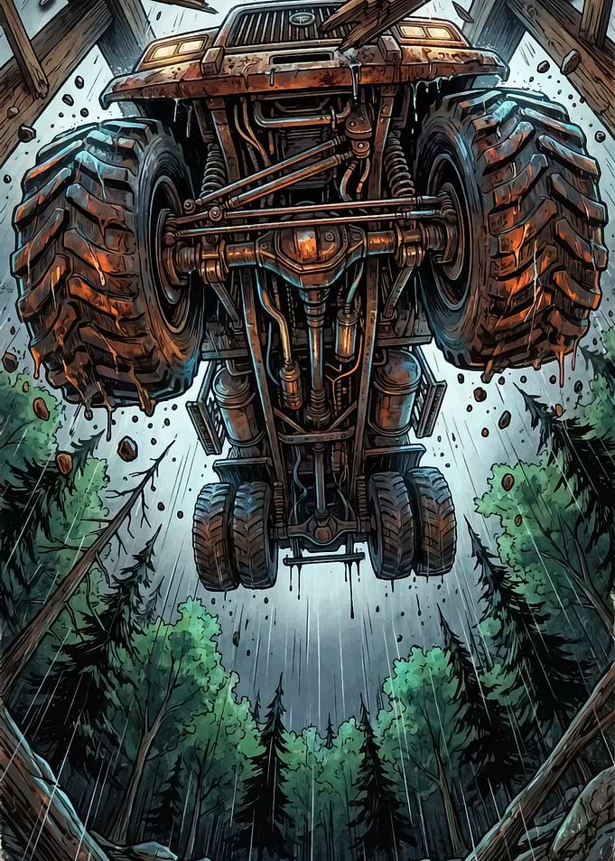 Monster Truck in Forest