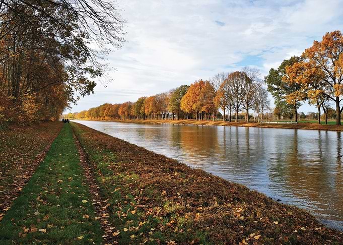 Autumn Canal Landscape