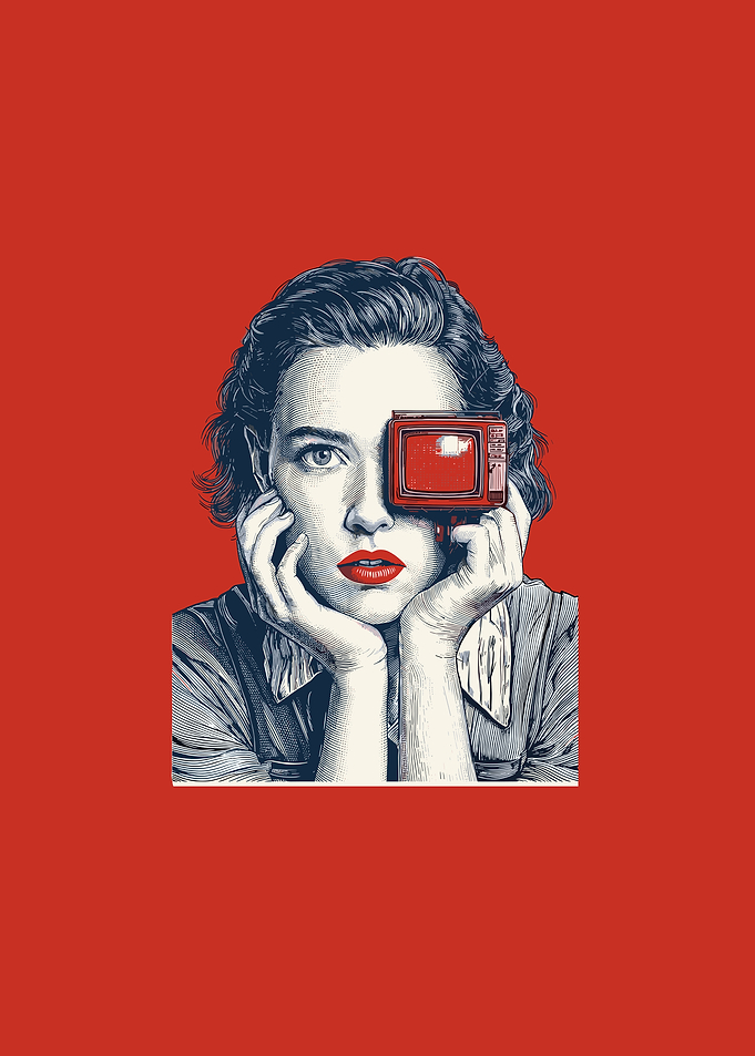 Woman with Television Eye