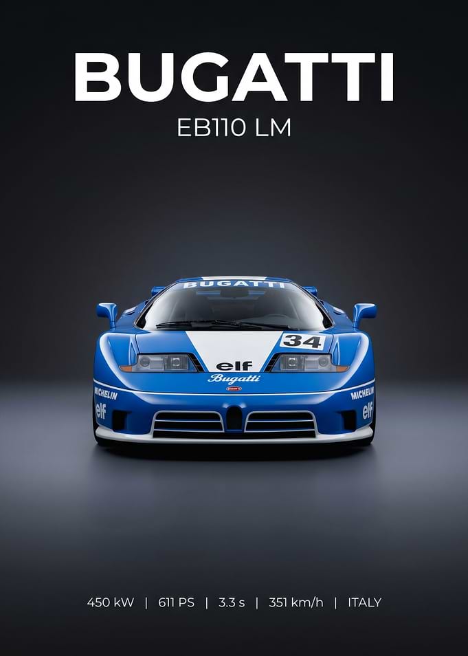 Bugatti EB110 LM Race Car