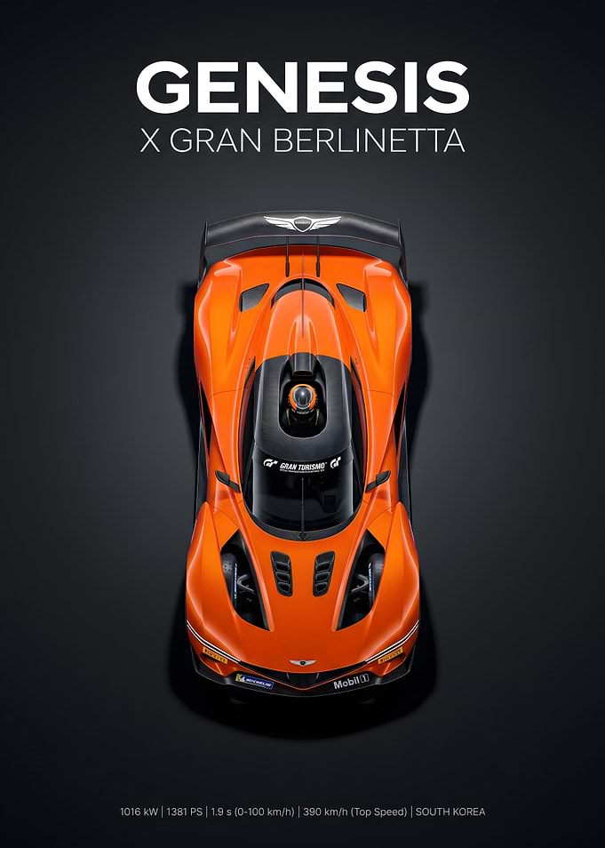 Genesis X Gran Berlinetta Top View