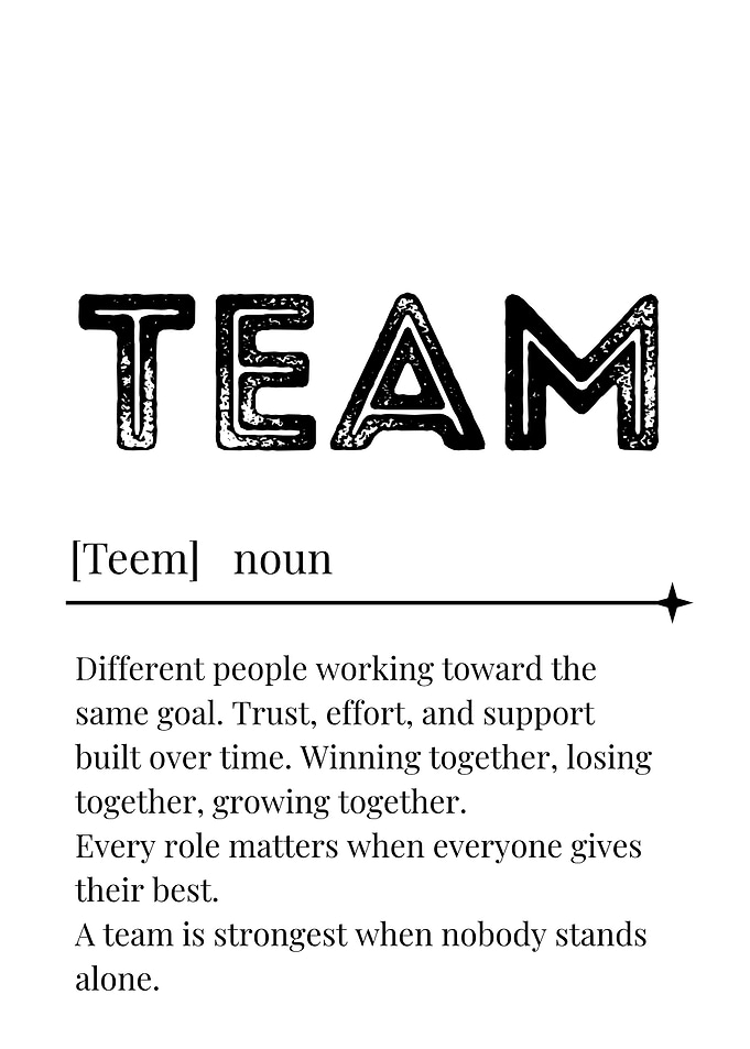 Team Definition Poster