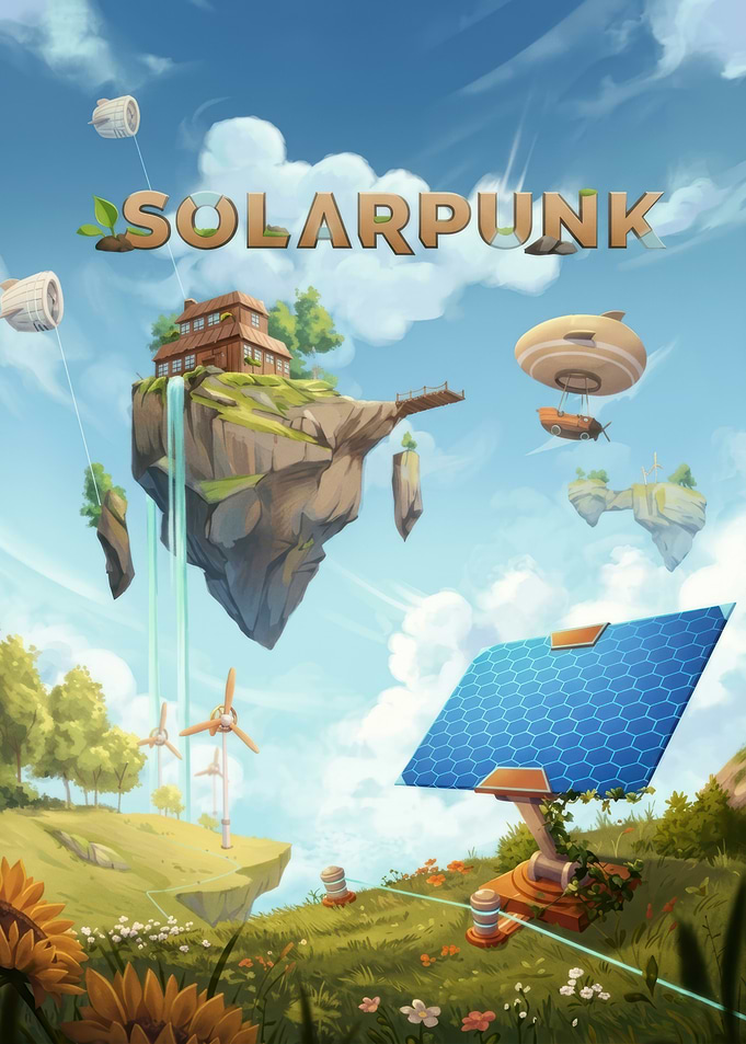 Solarpunk Floating Islands