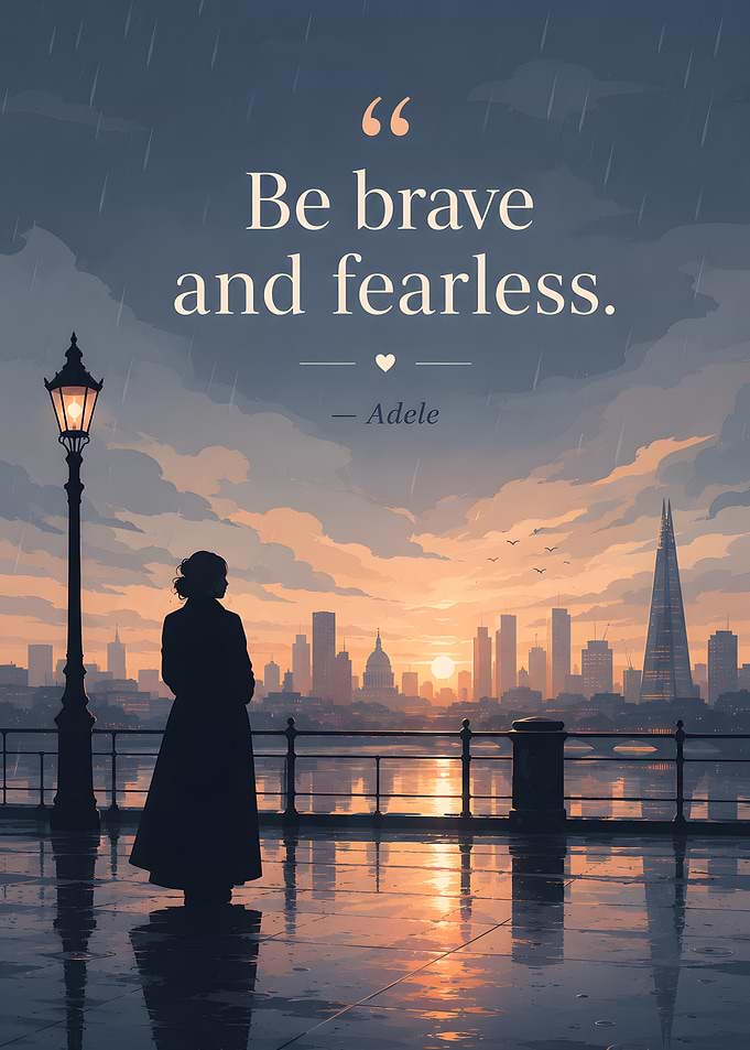 Inspirational Cityscape with Quote