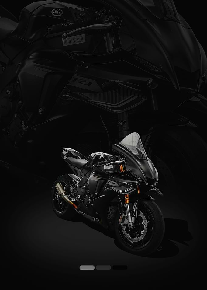 Black Yamaha R1 Motorcycle