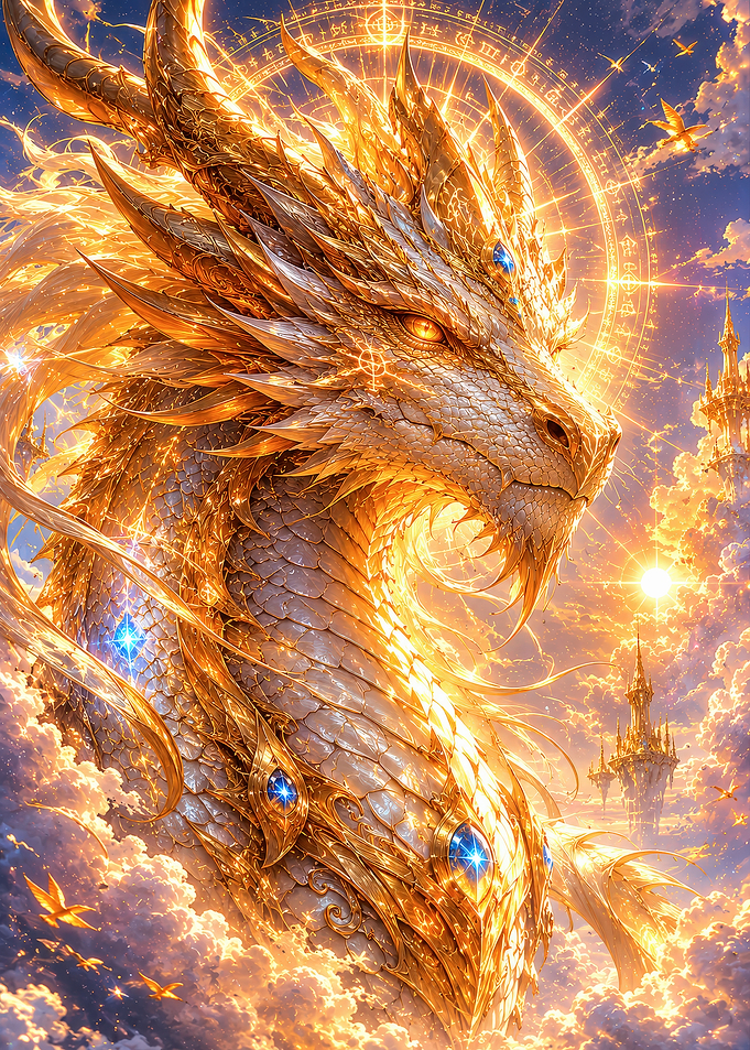 Golden Dragon Celestial Guardian