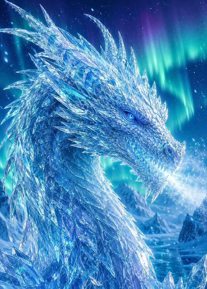 Ice Dragon Breathing Frost