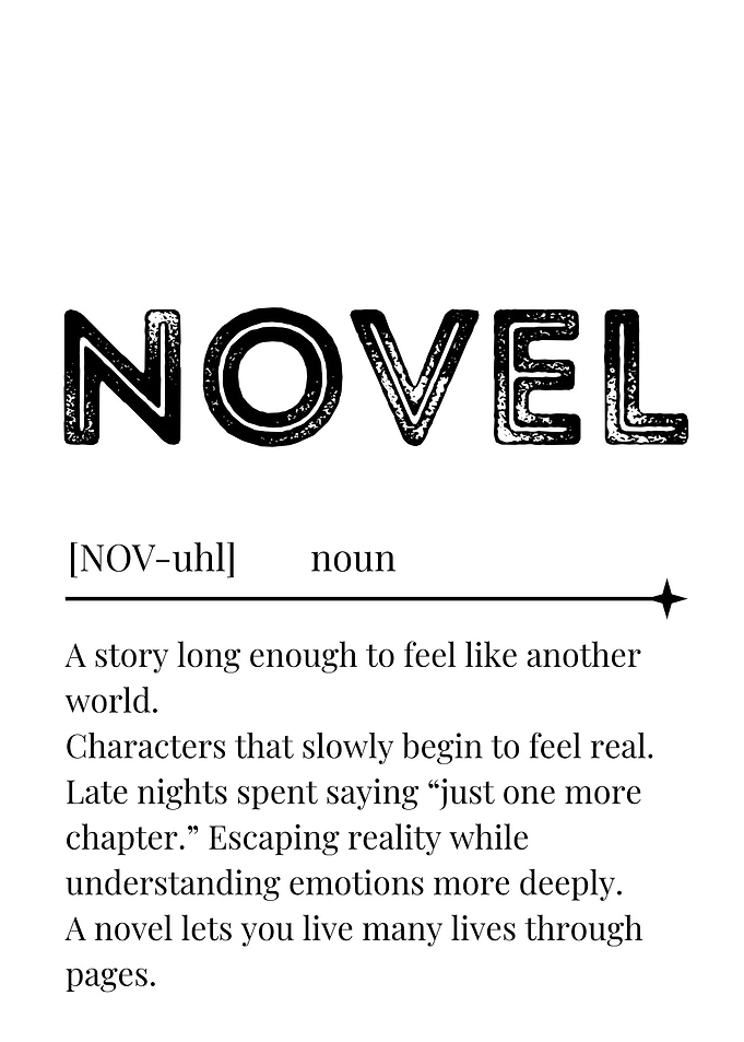 Novel Definition Art