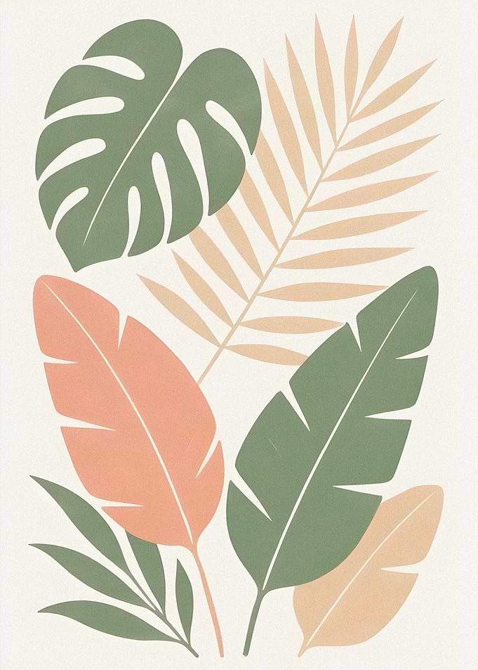 Abstract Tropical Leaves