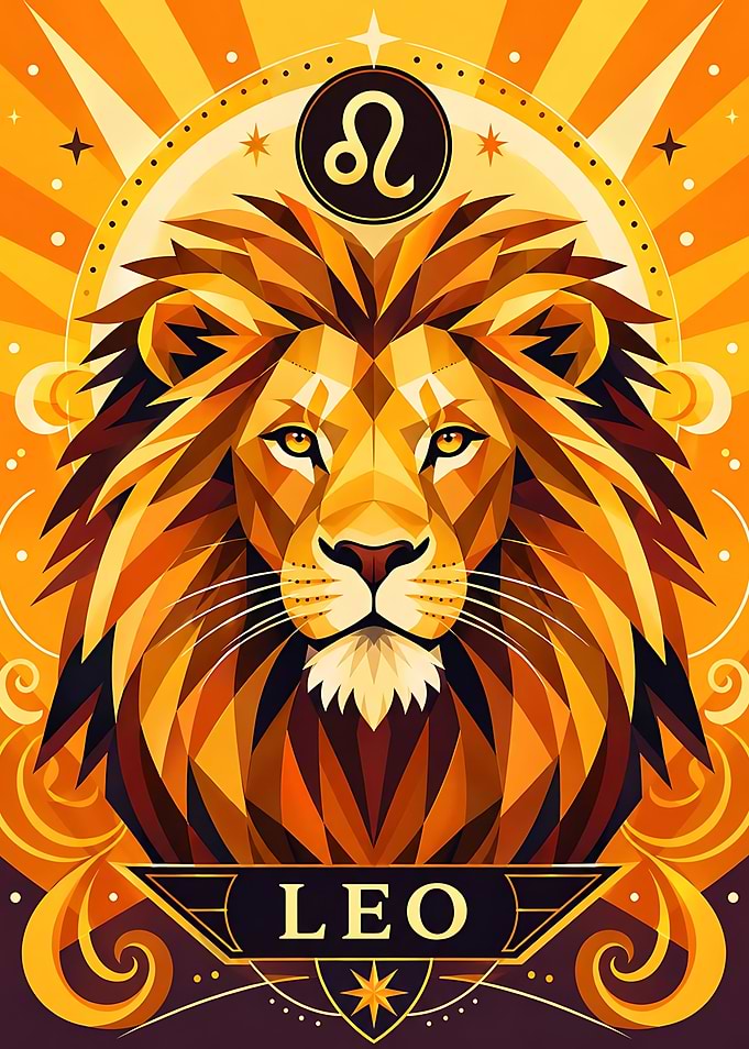 Leo Zodiac Sign Lion Art