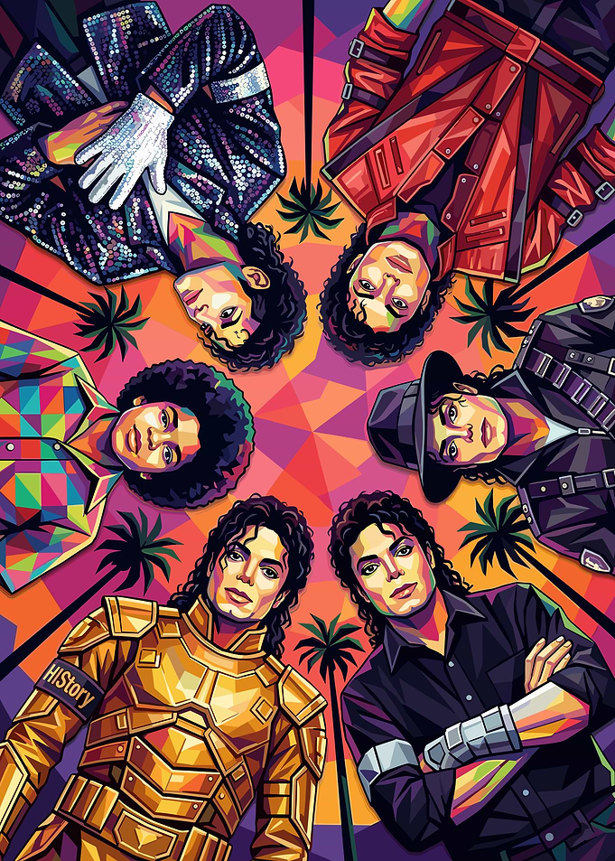 Michael Jackson Pop Art Collage