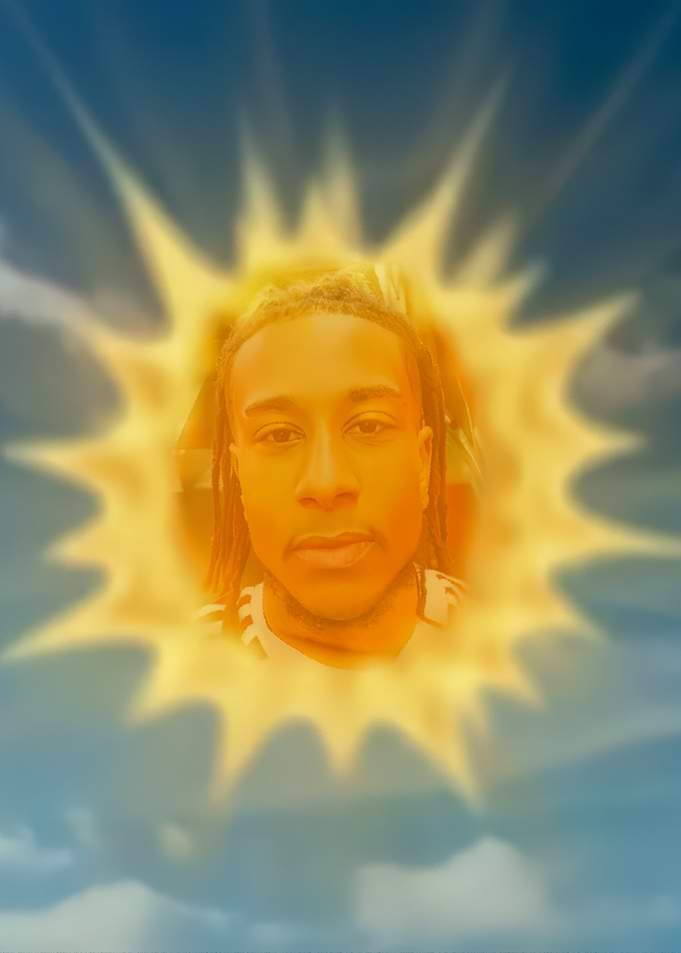 Sun Face with Dreadlocks